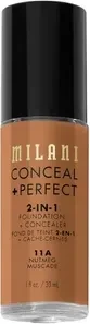 Milani Conceal + Perfect 2-in-1 Foundation + Concealer 11A nutmeg, 30ml