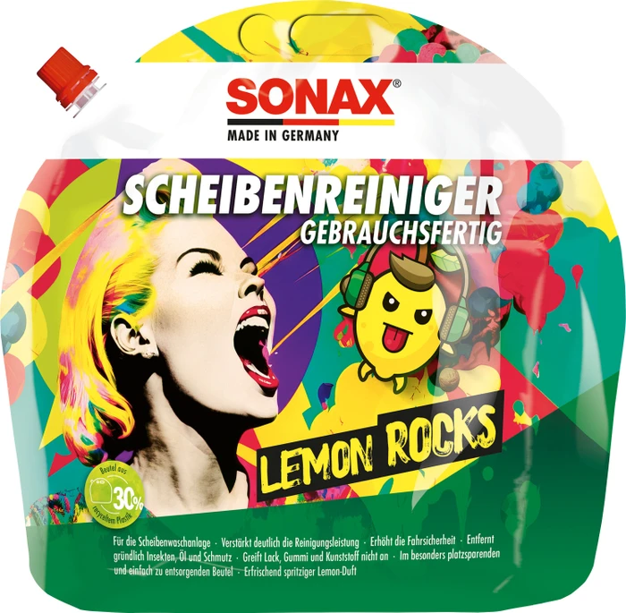 Sonax ScheibenReiniger gebrauchsfertig Lemon Rocks 3l
