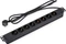 Value 19" Aluminium Steckdosenleiste, 1HE, 8-fach, 250V, schwarz, 1.8m Vorschaubild