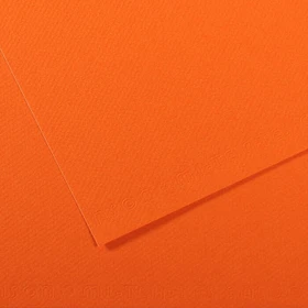 Canson Mi-Teintes Zeichenpapier, 500x650mm, glatt, rotorange, 10 Blatt