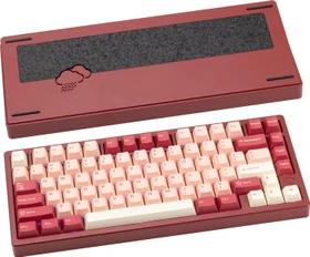 Wobkey Rainy 75 Pro, rot, LEDs RGB, Kailh Cocoa, USB/Bluetooth, US