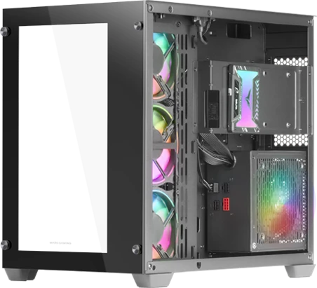 Mars Gaming MCV3, schwarz, Glasfenster