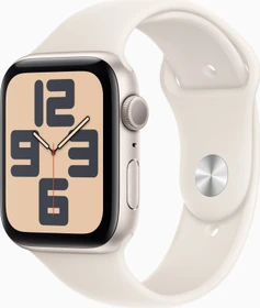 Apple Watch SE (2022) (GPS) 44mm Polarstern mit Sportarmband M/L Polarstern
