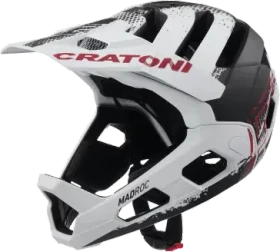 Cratoni Madroc Fullface-Helm white/black matt