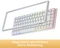 RK Royal Kludge RK84 75% Wireless, weiß, LEDs RGB, hot-swap, RK BROWN, USB/Bluetooth, DE Vorschaubild