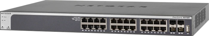 Netgear ProSAFE XS700 Rackmount 10G Smart Switch, 24x RJ-45, 4x SFP+