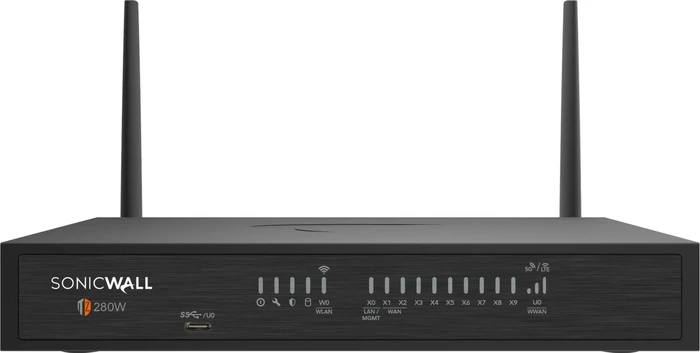 Dell SonicWALL TZ380 Desktop Firewall, 8x RJ-45, 2x SFP+