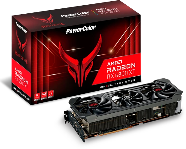 PowerColor Red Devil Radeon RX 6800 XT, 16GB GDDR6, HDMI, 3x DP