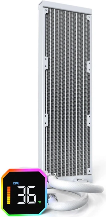 Montech HyperFlow Digital 360 White, weiß