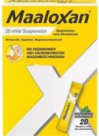 Sanofi-Aventis Maaloxan 25mVal Suspension, 200ml (20x 10ml)
