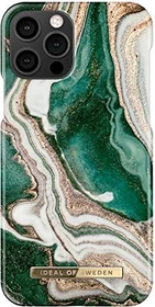 iDeal of Sweden Fashion Case für Apple iPhone 12/12 Pro Golden Jade Marble