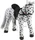 Heunec Pferd 75cm schwarz-weiß getupft Stehpferd (723771)