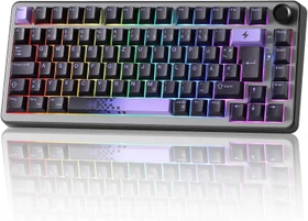 Yunzii B75 Pro, Black Purple, Milk Switch, USB/Bluetooth, DE