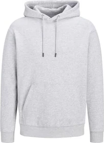 Jack & Jones Einfarbig Hoodie light grey melange (Herren)