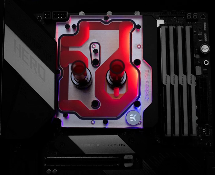 EK Water Blocks Quantum Line EK-Quantum Momentum ASUS ROG Crosshair VIII Hero D-RGB Monoblock, Acryl