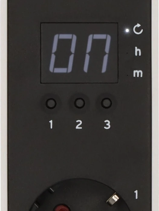 Brennenstuhl Ecolor Steckdosenleiste, 3-fach, mit Countdown Timer und USB-Ladefunktion, 1.5m, weiß/schwarz
