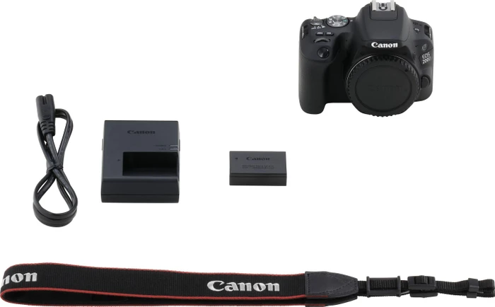 Canon EOS 200D schwarz mit Objektiv EF-S 18-55mm 4.0-5.6