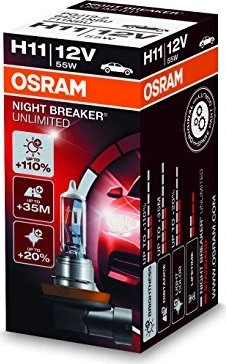 Osram Night Breaker Unlimited H11 55W, 1er-Pack Faltschachtel