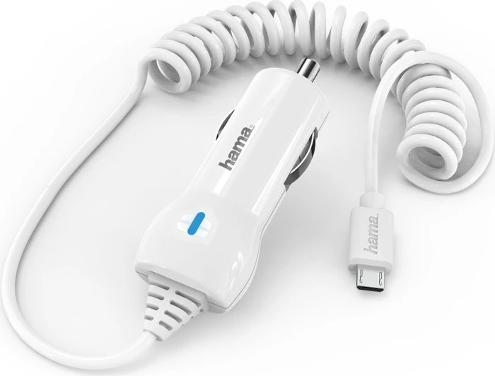 Hama Kfz-Ladegerät Micro-USB 1.2A weiß