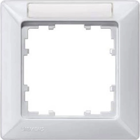 Siemens DELTA line Rahmen 1-Fach, 80x80mm, aluminiummetallic