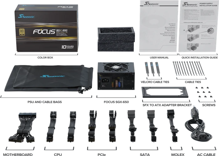 Seasonic Focus SGX 2021 Series SGX-650 650W, SFX