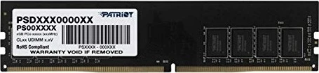 Patriot Signature Line UDIMM 8GB, DDR4-2666, CL19-19-19-43, 1R