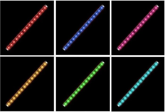 LC-Power LC-CF-RGB-COMBO, LED-Steuerung, Fernbedienung, LED-Strip, 120mm, 2er-Pack