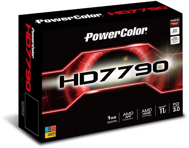 PowerColor Radeon HD 7790 OC, 1GB GDDR5, 2x DVI, HDMI, DP