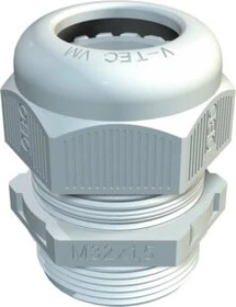 OBO Bettermann V-TEC VM40 LGR Kabelverschraubung vollmetrisch M40, PA, lichtgrau
