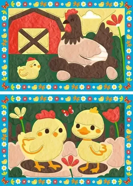 Ravensburger Kneten nach Zahlen My First CreArt Glückliche Küken