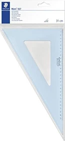 Staedtler Mars 567 Zeichendreieck 60° 27.5cm, transparent/blau