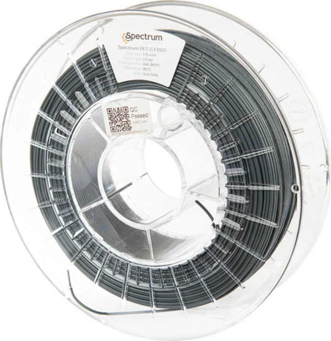Spectrum PETG, grau, Spule, 1.75mm, 500g