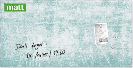 Sigel Artverum Glas-Magnetboard, Turquoise Wall, 91x46cm