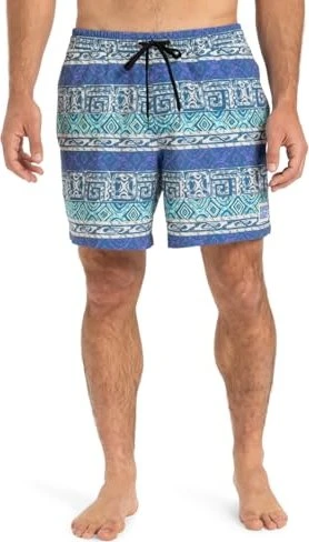 Quiksilver Surfsilk Straight 16" Badeshorts global heat/dusted peri (Herren)