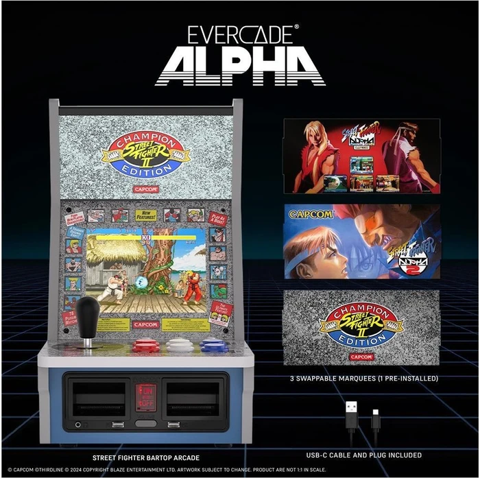 Blaze Entertainment Evercade Alpha Street Fighter Bartop Arcade Konsole