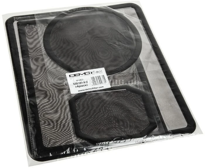 DEMCiflex Staubfilter Set für Corsair 650D schwarz/schwarz