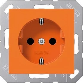 Jung Serie A Steckdose, orange