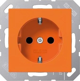 Jung Serie A Steckdose, orange