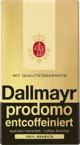 Dallmayr Prodomo entkoffeiniert Kaffeepulver, 500g