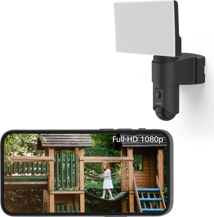 Hama Outdoor IP-Kamera mit Licht- und Bewegungsmelder
