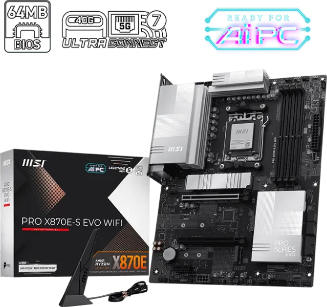 MSI PRO X870E-S Evo WIFI (AMD AM5)