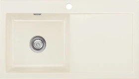 systemceram Mera 90 F Einbau Becken links jasmin