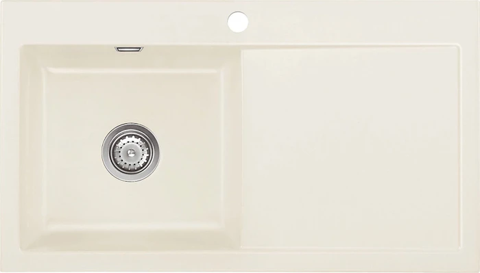 systemceram Mera 90 F Einbau Becken links jasmin