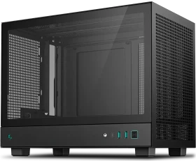 DeepCool CH160, schwarz, Glasfenster, Mini-ITX