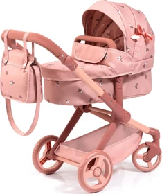 Bayer Design Kombi-Puppenwagen Xeo mit Tasche Sternchen rosa