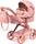 Bayer Design Kombi-Puppenwagen Xeo mit Tasche Sternchen rosa (17026AA)