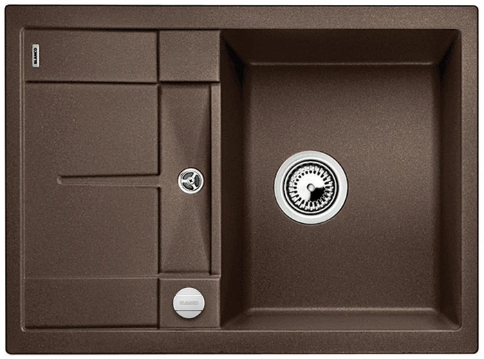 Blanco Metra 45 S Compact Becken reversibel mit Ablauffernbedienung cafe