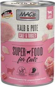 MAC's Cat Kalb und Pute Adult, 2.40kg (6x 400g)