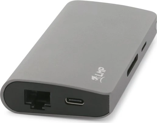 LMP USB-C Travel Dock, 9-Port, USB-C 3.0 [Stecker], space gray