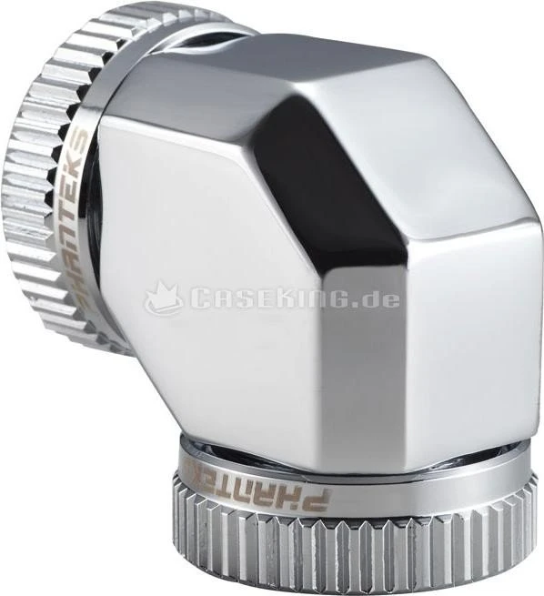 Phanteks Glacier Verbinder für Rohre 90° 16mm chrome